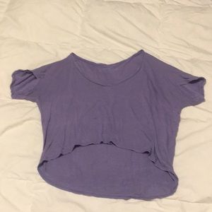 Purple crop top